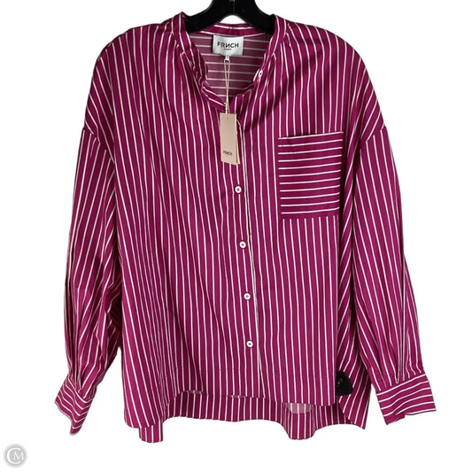 Top Long Sleeve By Frnch In Striped Pattern, Size: M