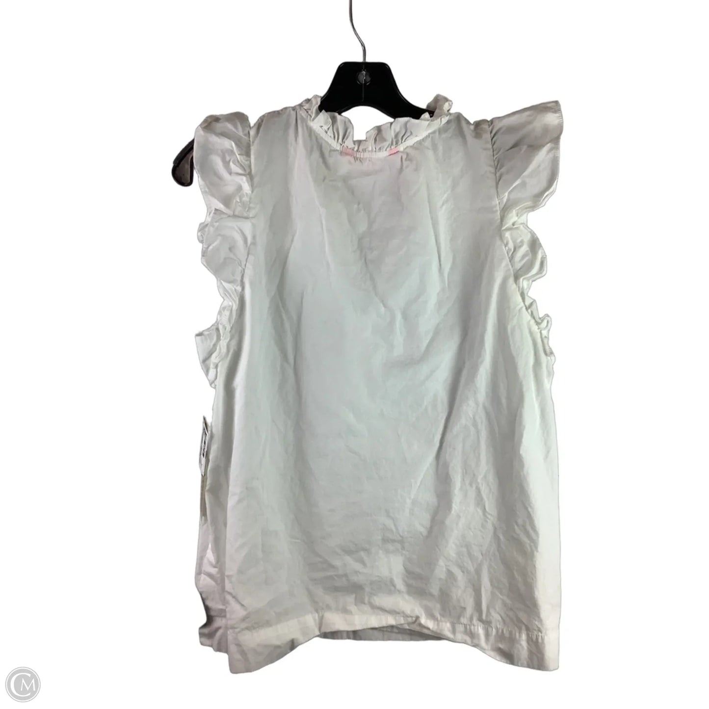 Top Sleeveless Designer By Lilly Pulitzer In White, Size: L