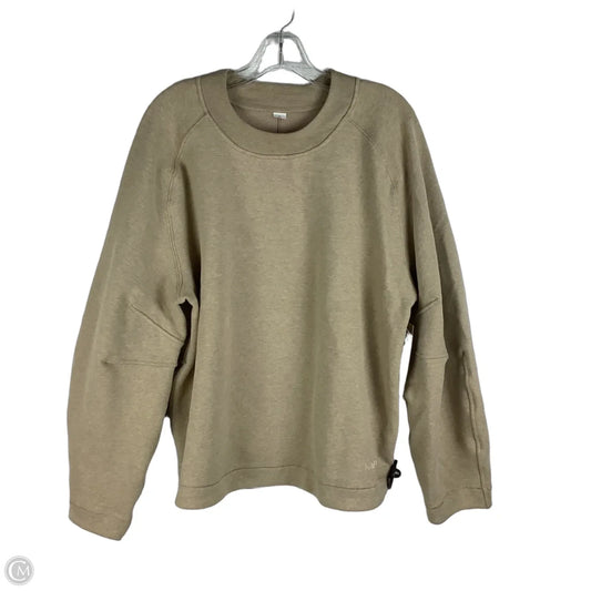 Sweatshirt Crewneck By Lululemon In Beige, Size: M