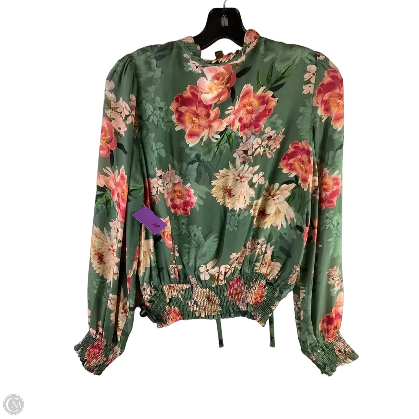Top Long Sleeve By Kachel In Floral Print, Size: 6
