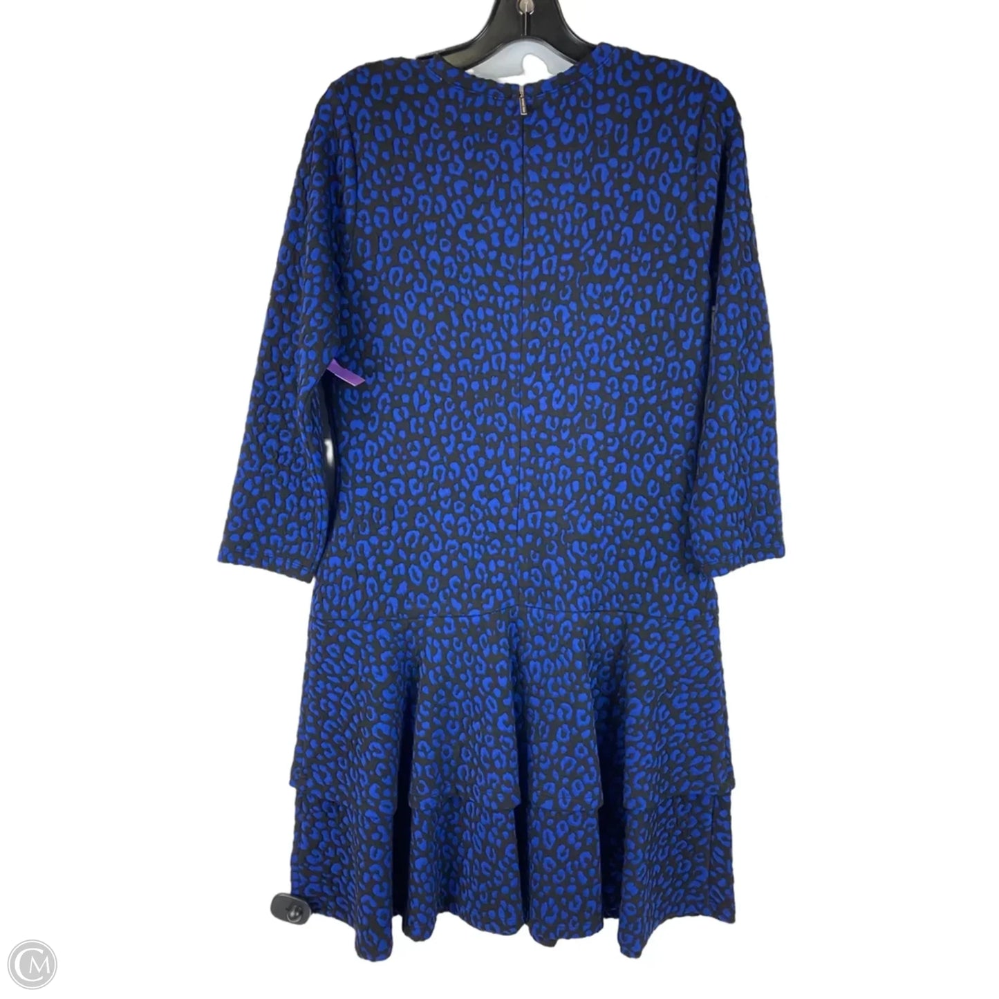 Dress Work By Michael By Michael Kors In Black & Blue, Size: M
