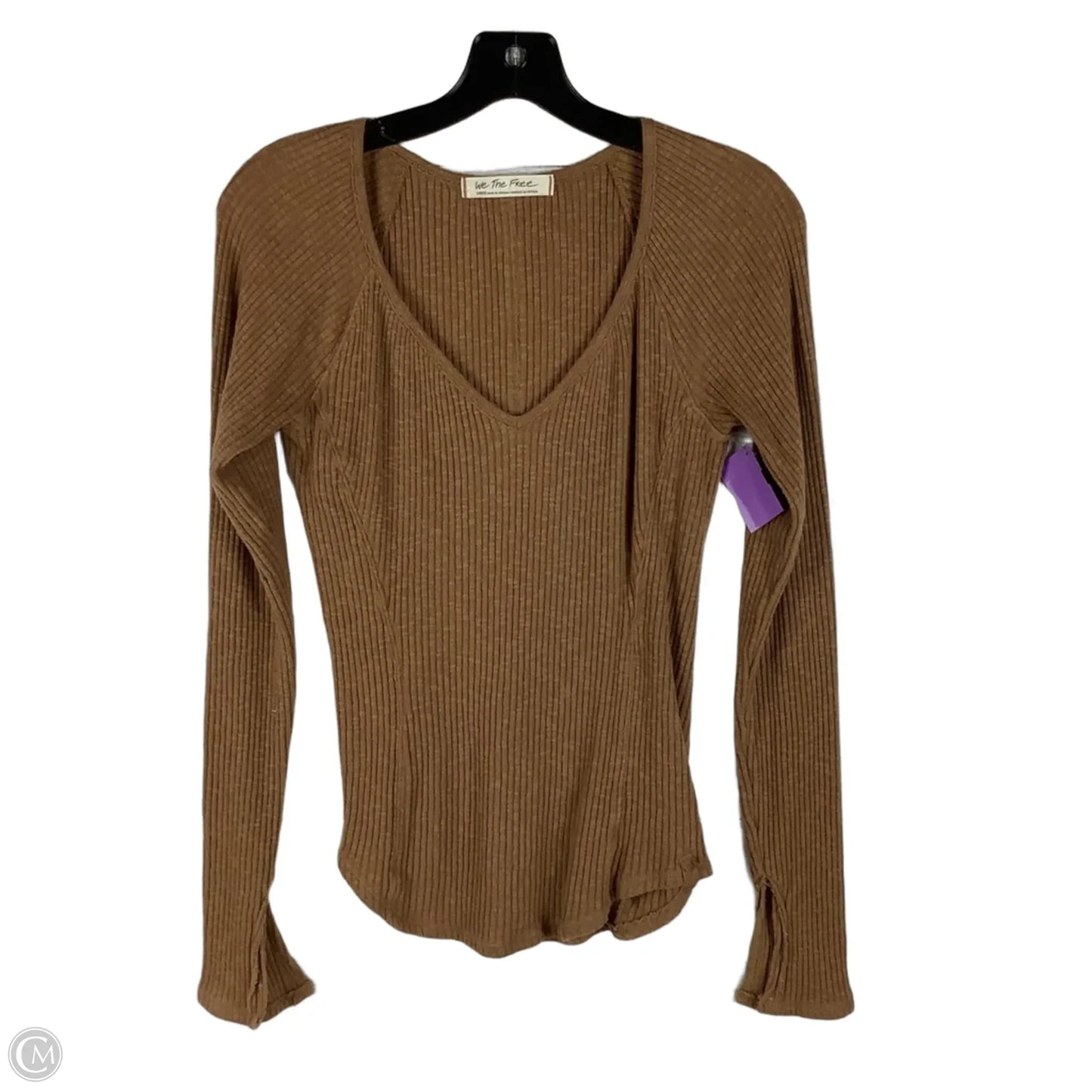 Top Long Sleeve By We The Free In Tan, Size: L