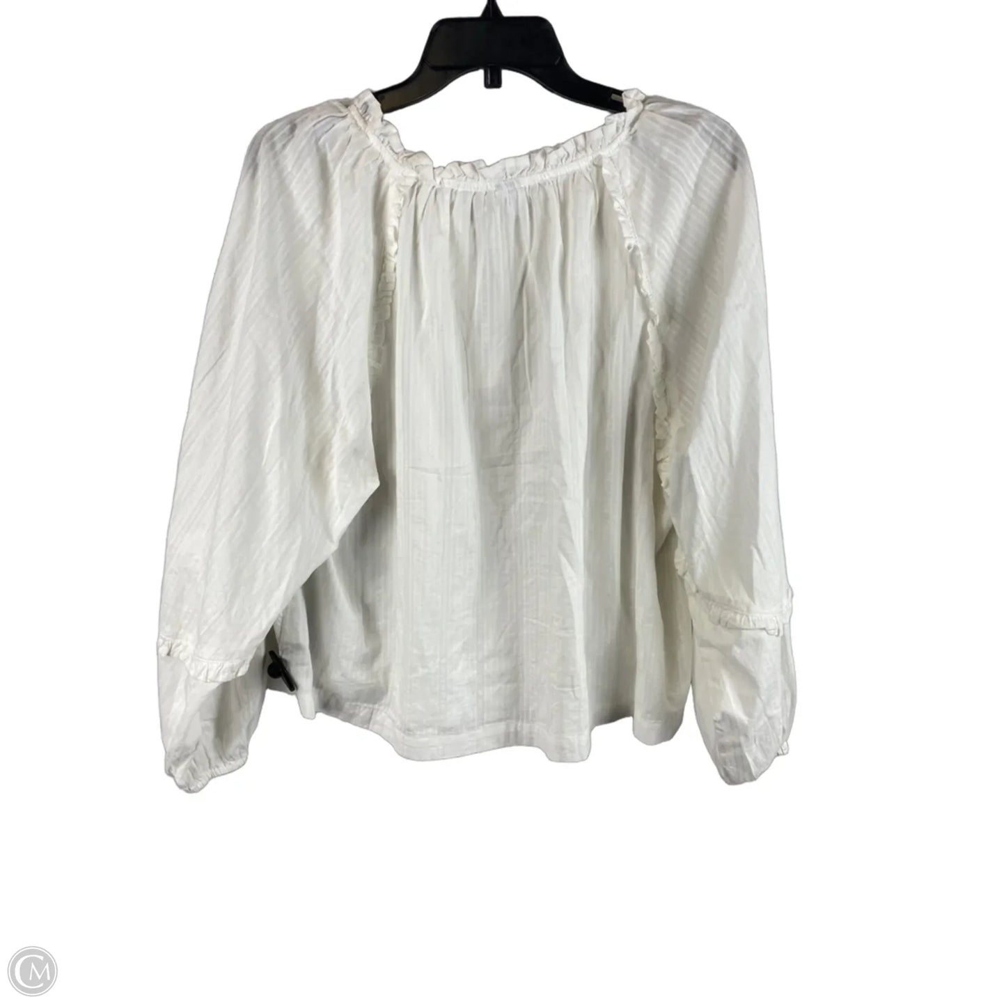 Top Long Sleeve Basic By Old Navy In White, Size: Xl