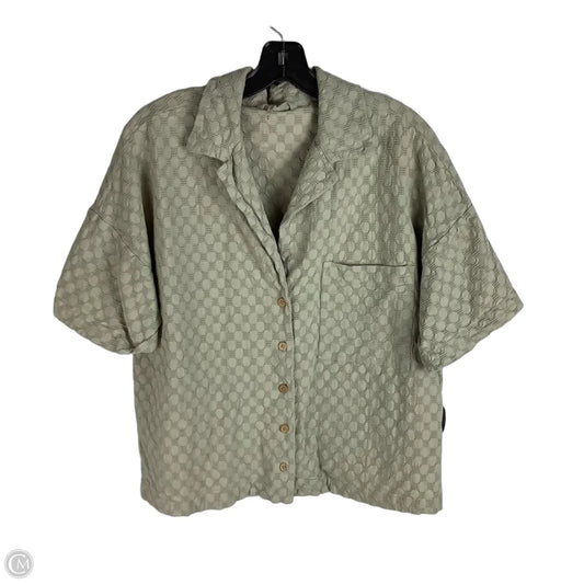 Top Short Sleeve By Free People In Green, Size: M