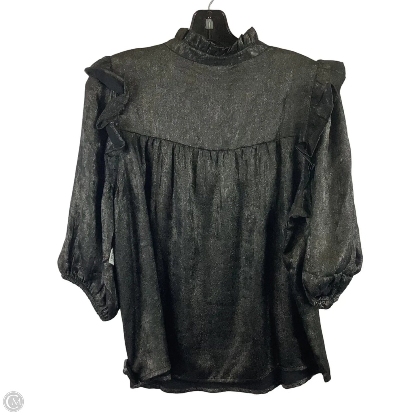 Top Short Sleeve By Michelle Mcdowell In Black, Size: M