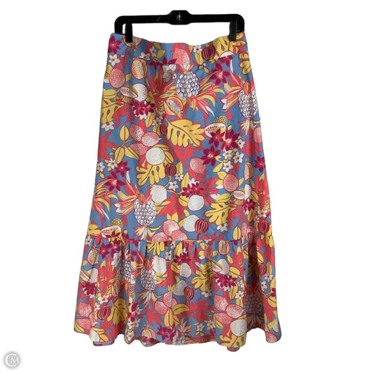 Skirt Midi By Talbots In Multi-colored, Size: Xl Petite