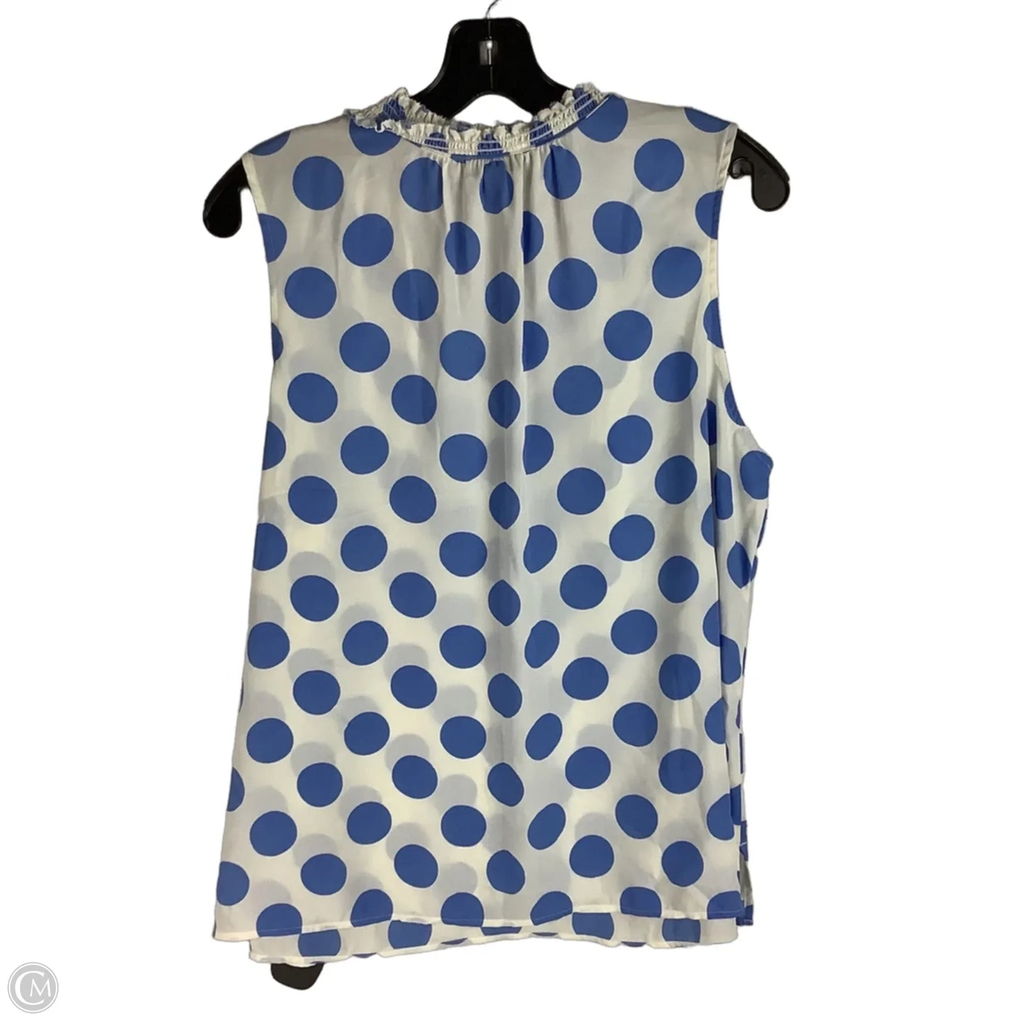 Top Sleeveless By Talbots In Polkadot Pattern, Size: Xl Petite