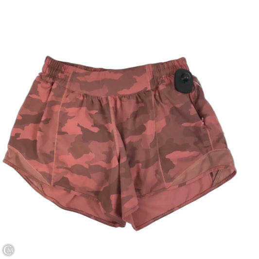 Athletic Shorts By Lululemon In Pink, Size: 6