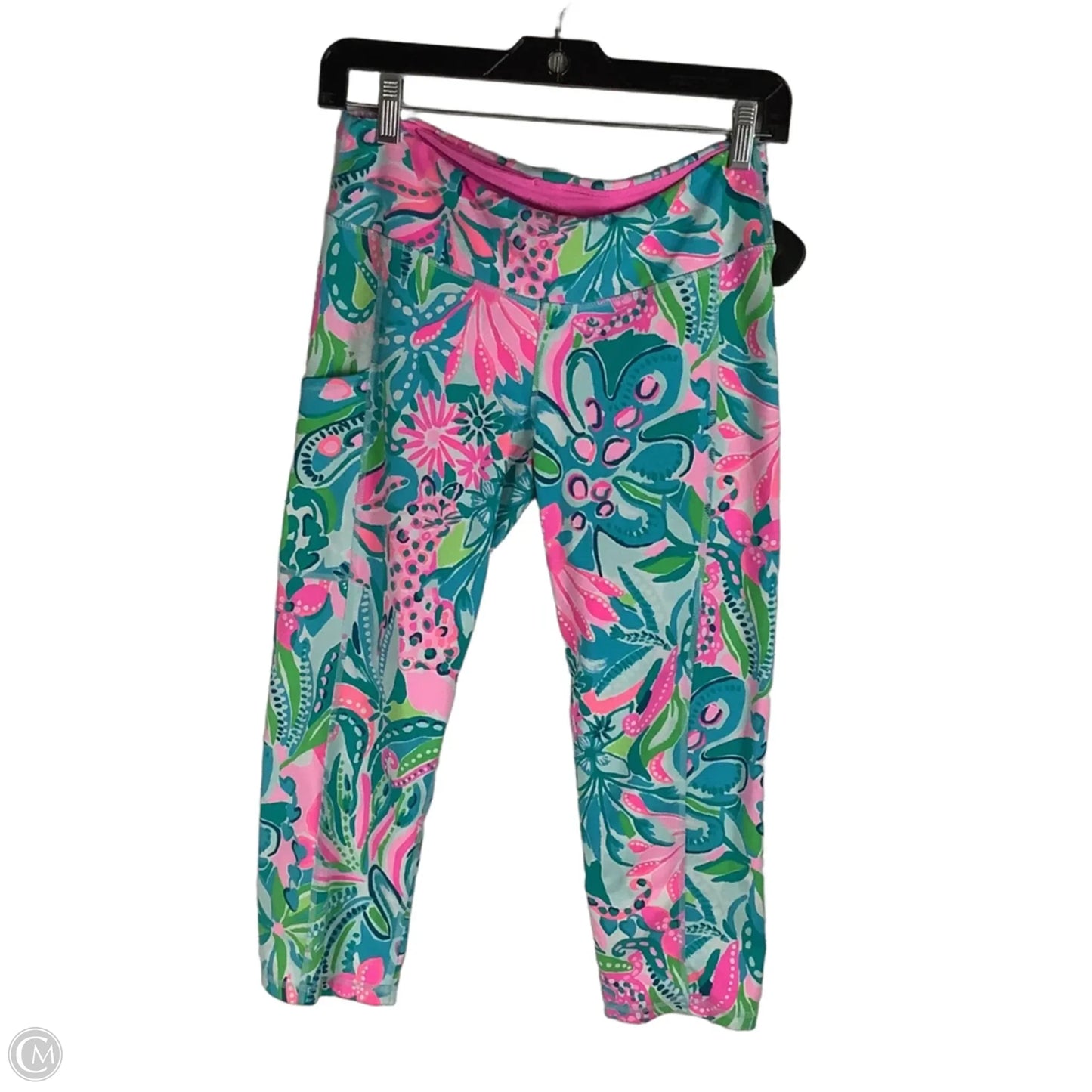 Pants Designer By Lilly Pulitzer In Blue & Pink, Size: M
