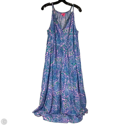 Dress Designer By Lilly Pulitzer In Blue, Size: M