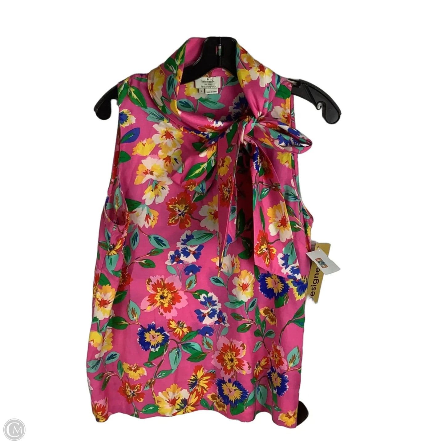 Top Sleeveless Designer By Kate Spade In Pink, Size: L
