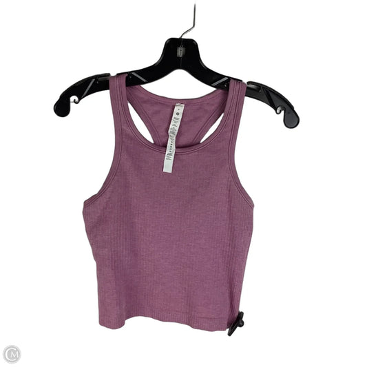 Athletic Tank Top By Lululemon In Pink Purple, Size: 6