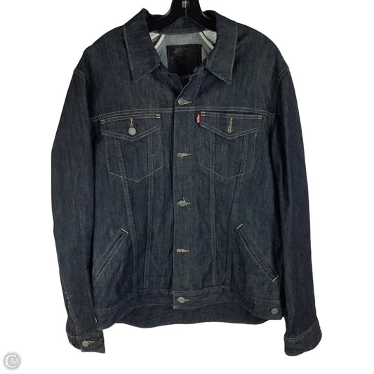 Jacket Denim By Levis In Blue Denim, Size: Xl