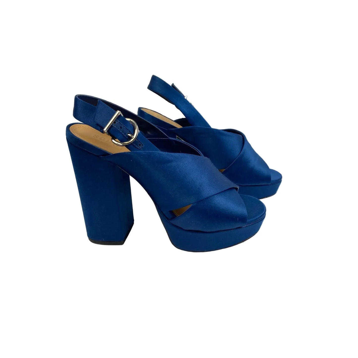 Shoes Heels Block By Schutz In Blue, Size: 8.5