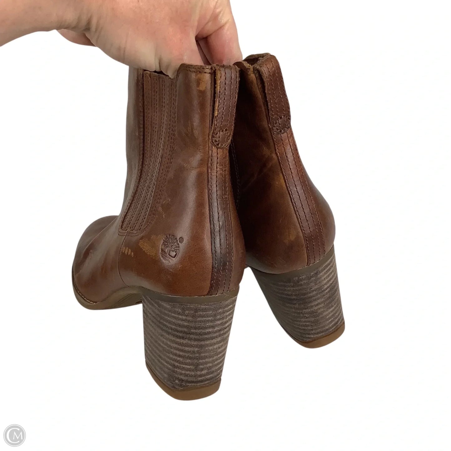 Boots Leather By Timberland In Brown, Size: 11