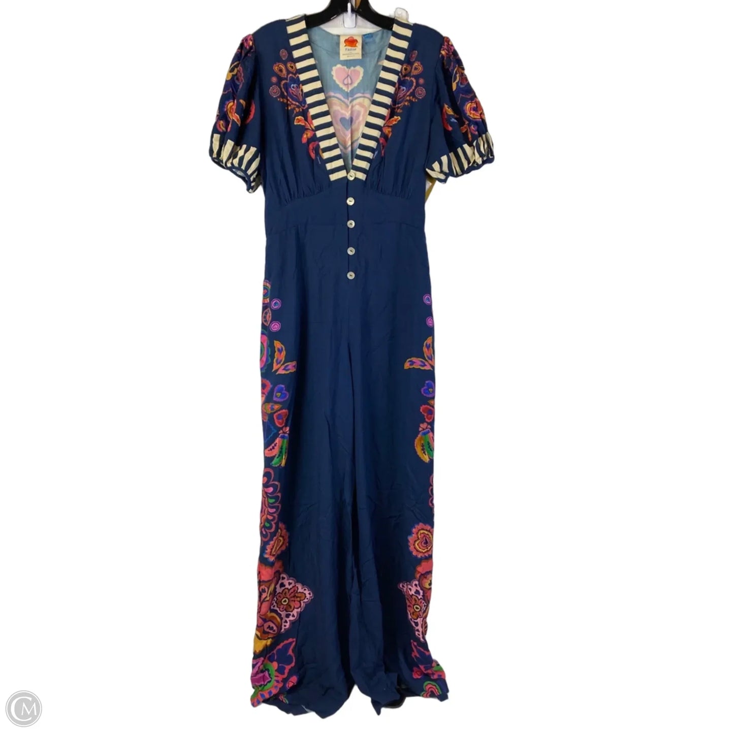 Jumpsuit Designer By Farm Rio In Navy, Size: S