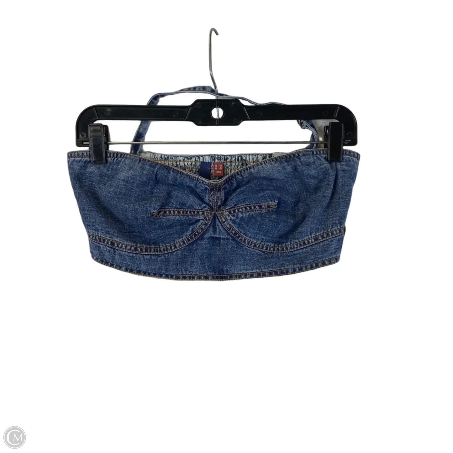 Top Sleeveless By Pilcro In Blue Denim, Size: 8