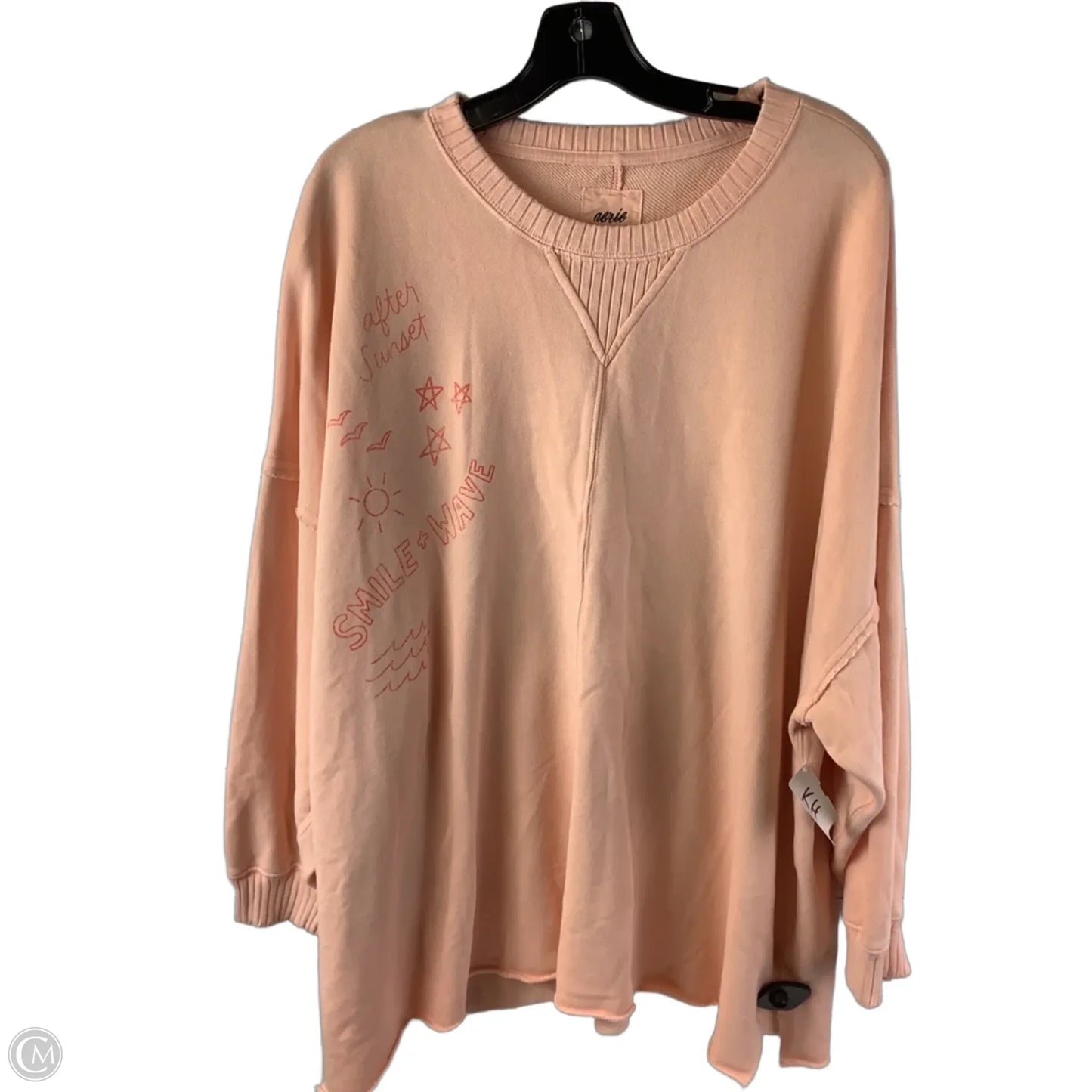 Sweatshirt Crewneck By Aerie In Pink, Size: Xl
