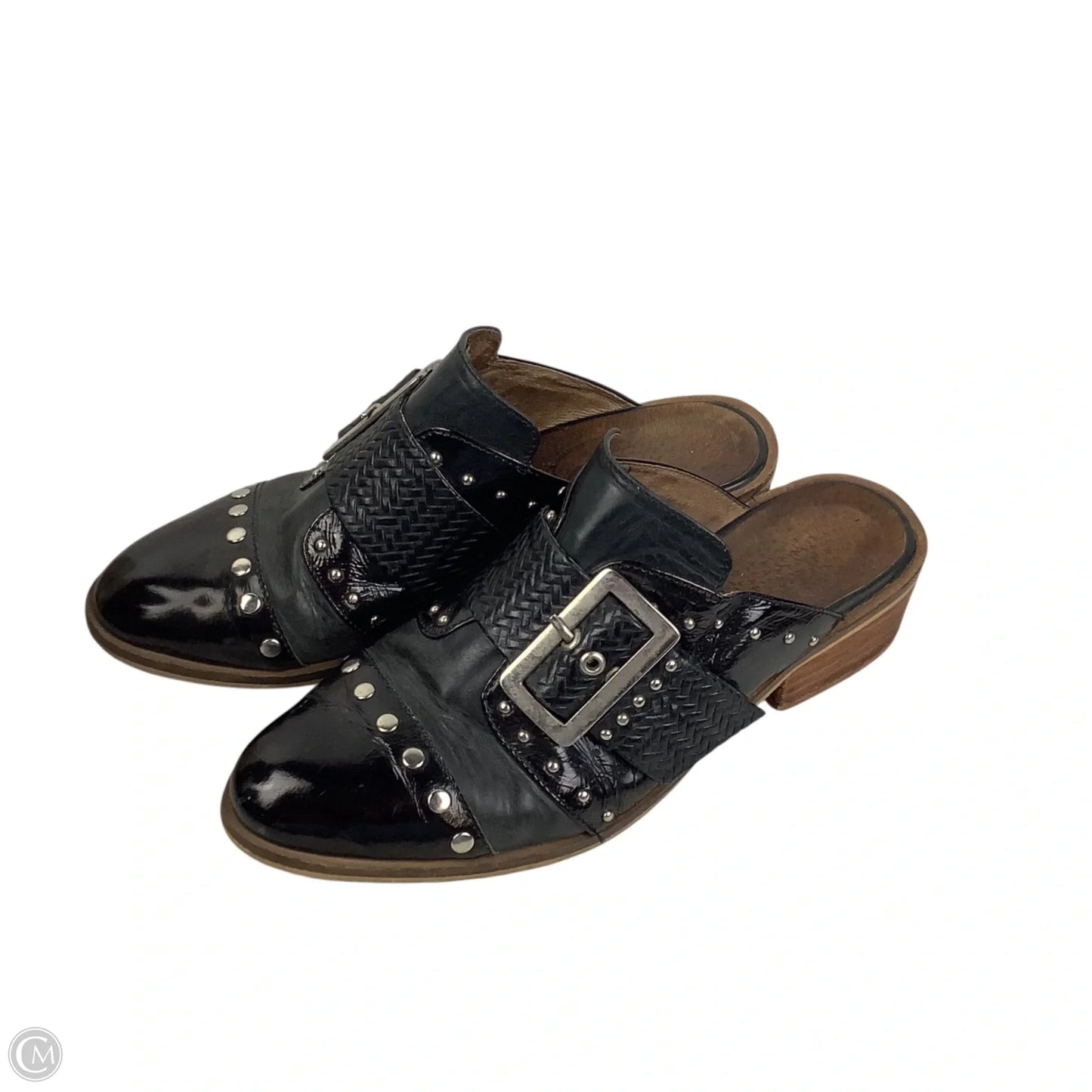 Shoes Heels Block By Cmb In Black, Size: 7.5 (38)