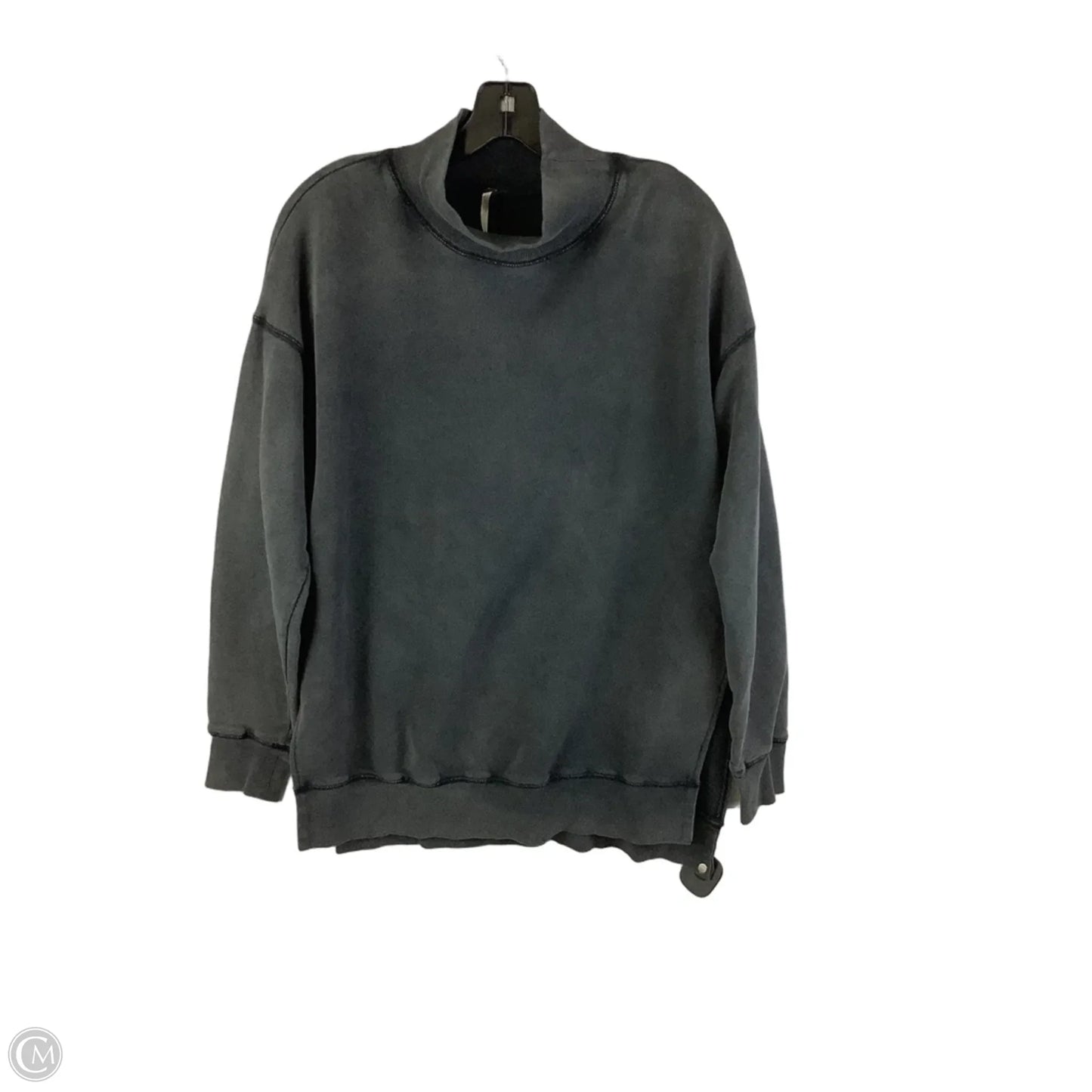 Sweatshirt Collar By Free People In Grey, Size: M
