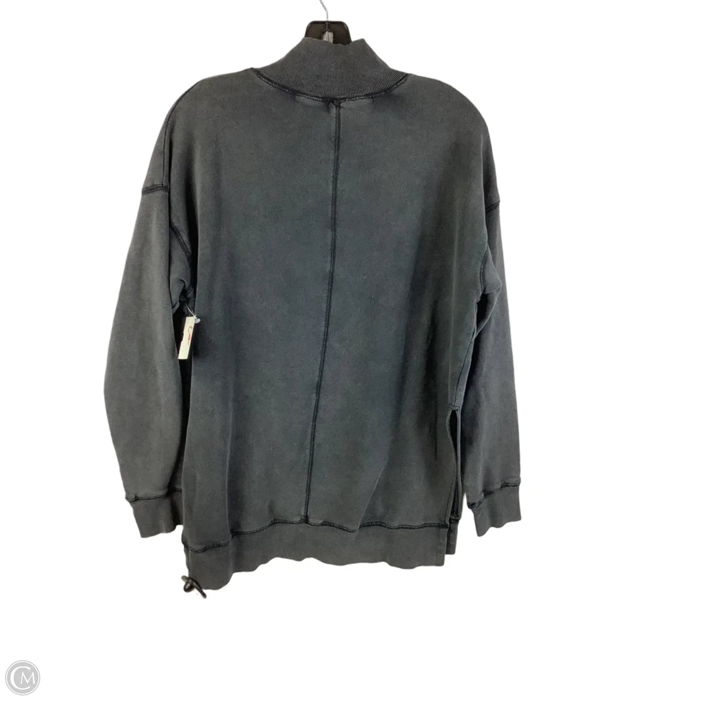 Sweatshirt Collar By Free People In Grey, Size: M