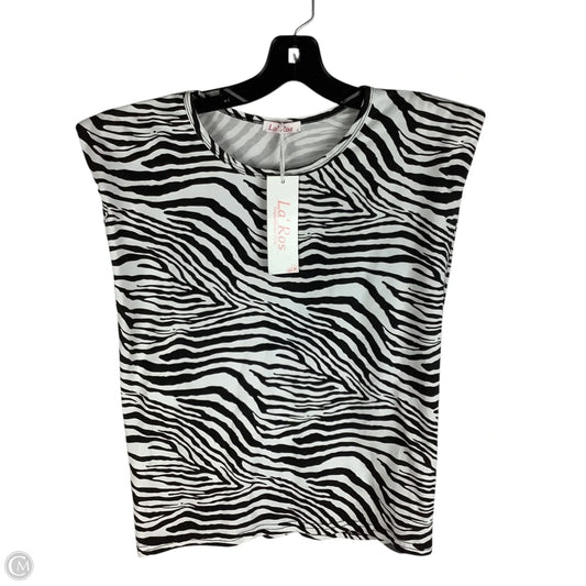 Top Short Sleeve By Clothes Mentor In Animal Print, Size: L