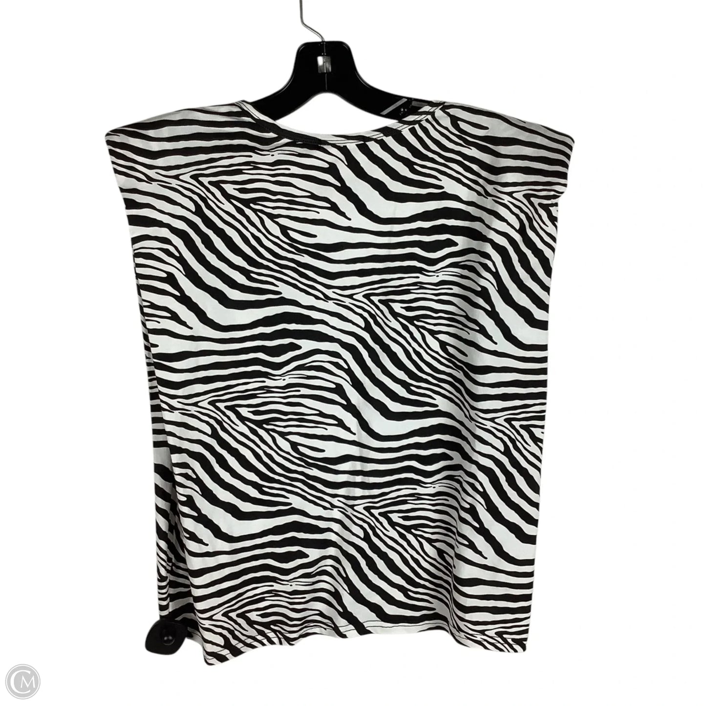 Top Short Sleeve By Clothes Mentor In Animal Print, Size: L