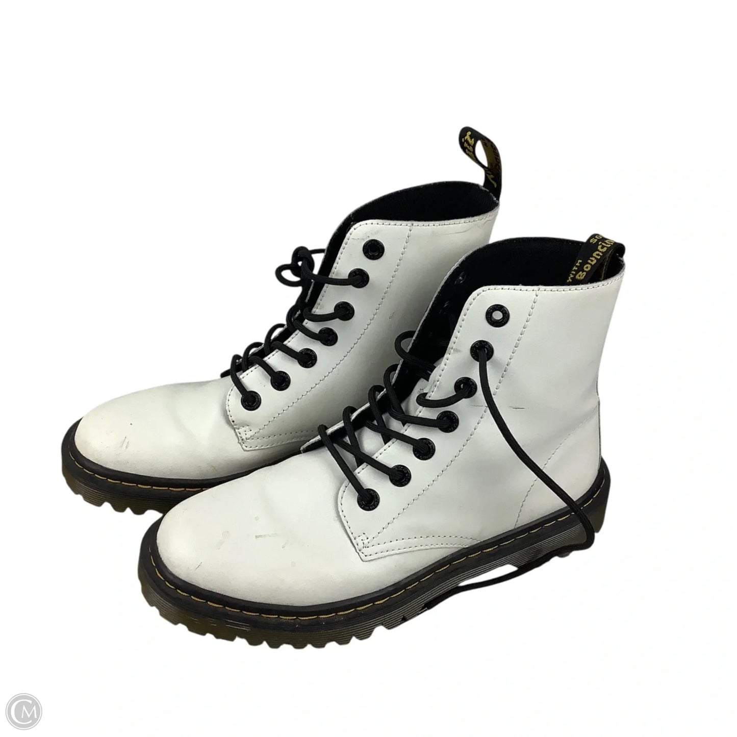 Boots Combat By Dr Martens In White, Size: 8