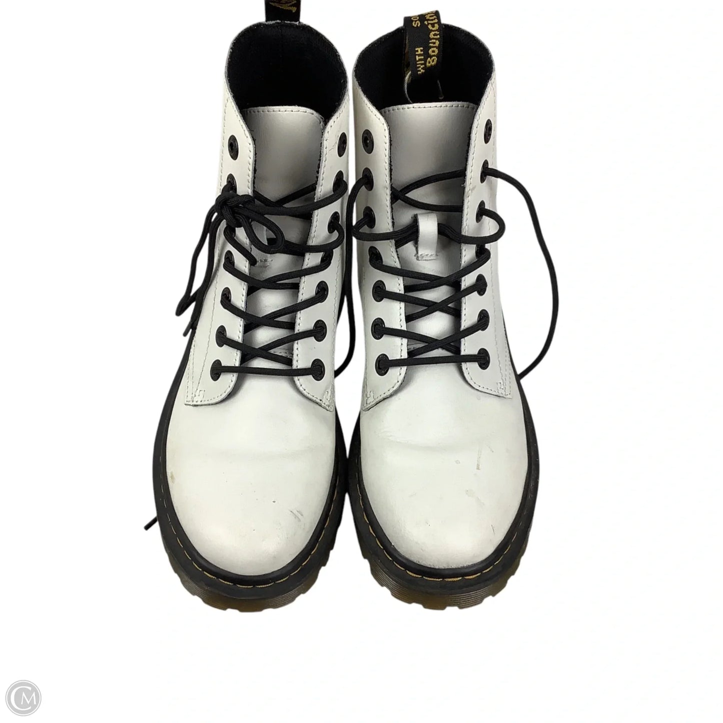 Boots Combat By Dr Martens In White, Size: 8
