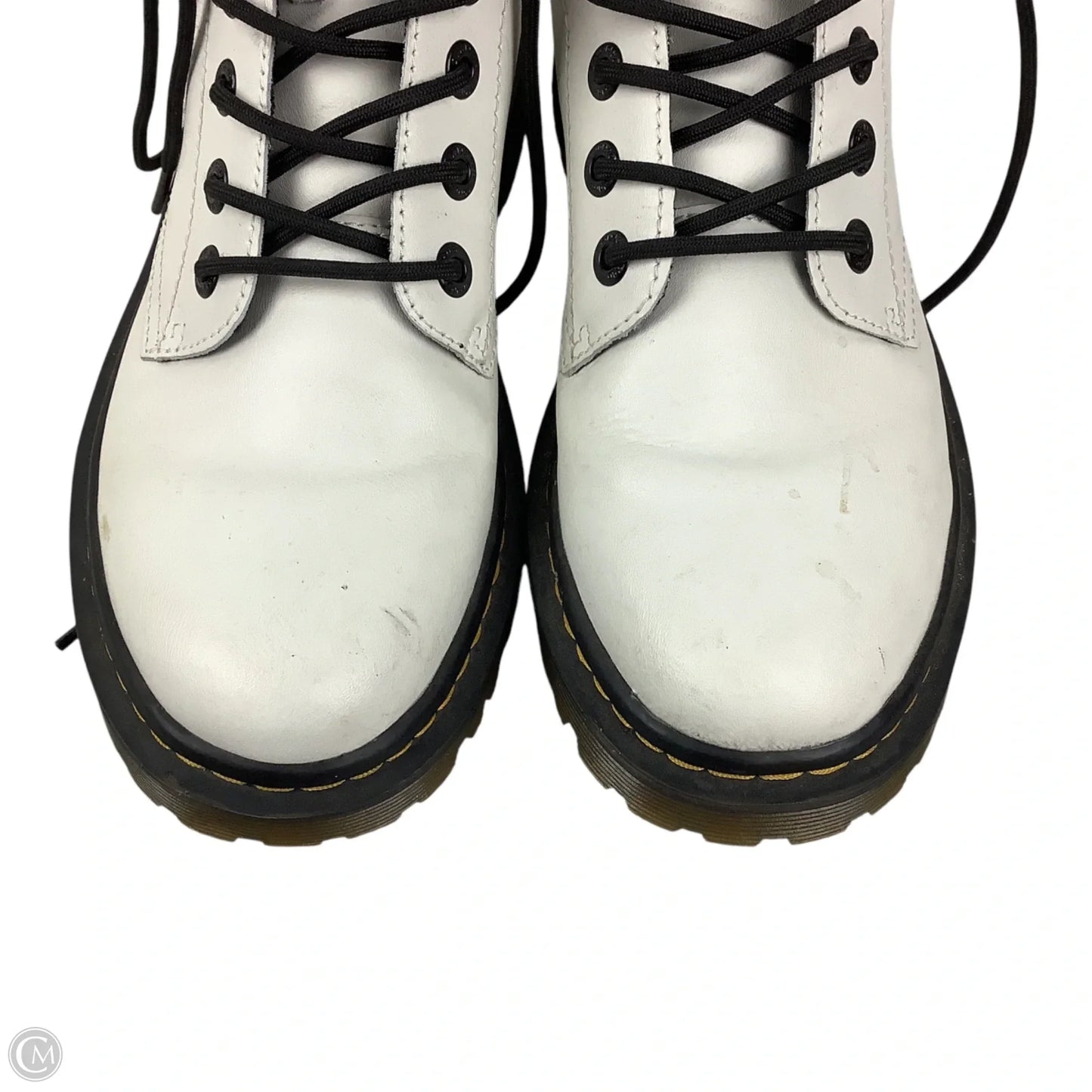 Boots Combat By Dr Martens In White, Size: 8