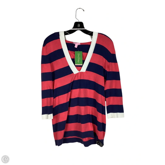Top Long Sleeve Designer By Lilly Pulitzer In Striped Pattern, Size: S