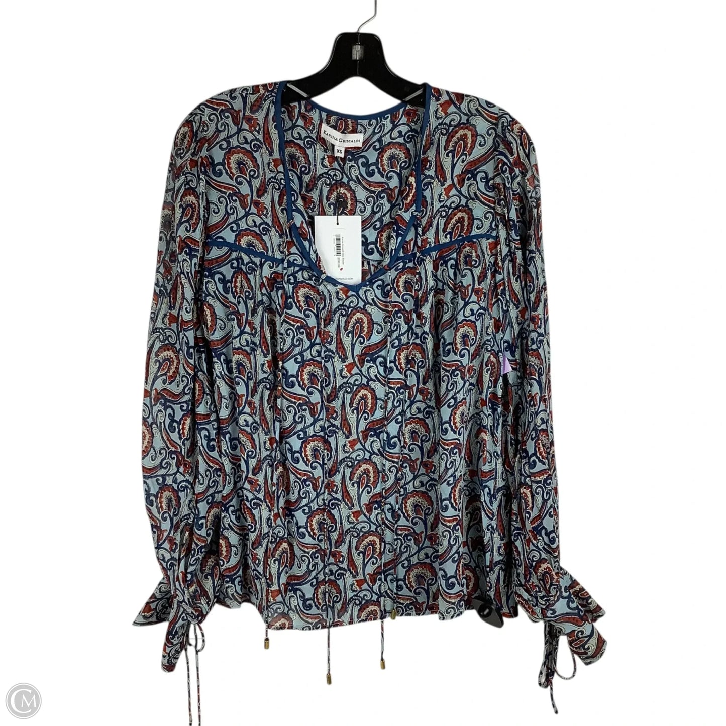 Top Long Sleeve By Cmb In Navy, Size: Xs
