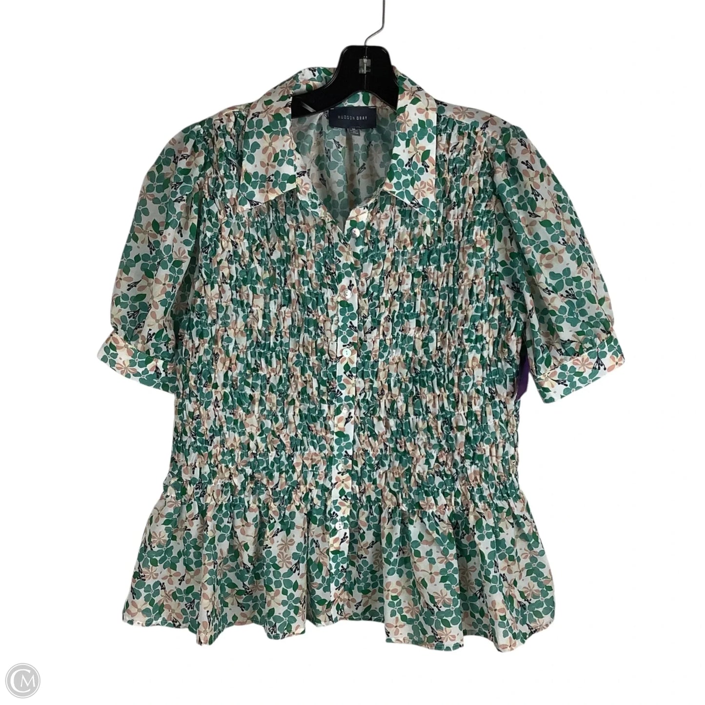 Top Short Sleeve By Cmc In Green, Size: M