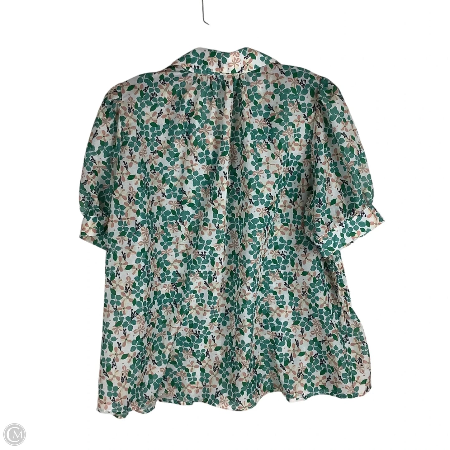 Top Short Sleeve By Cmc In Green, Size: M