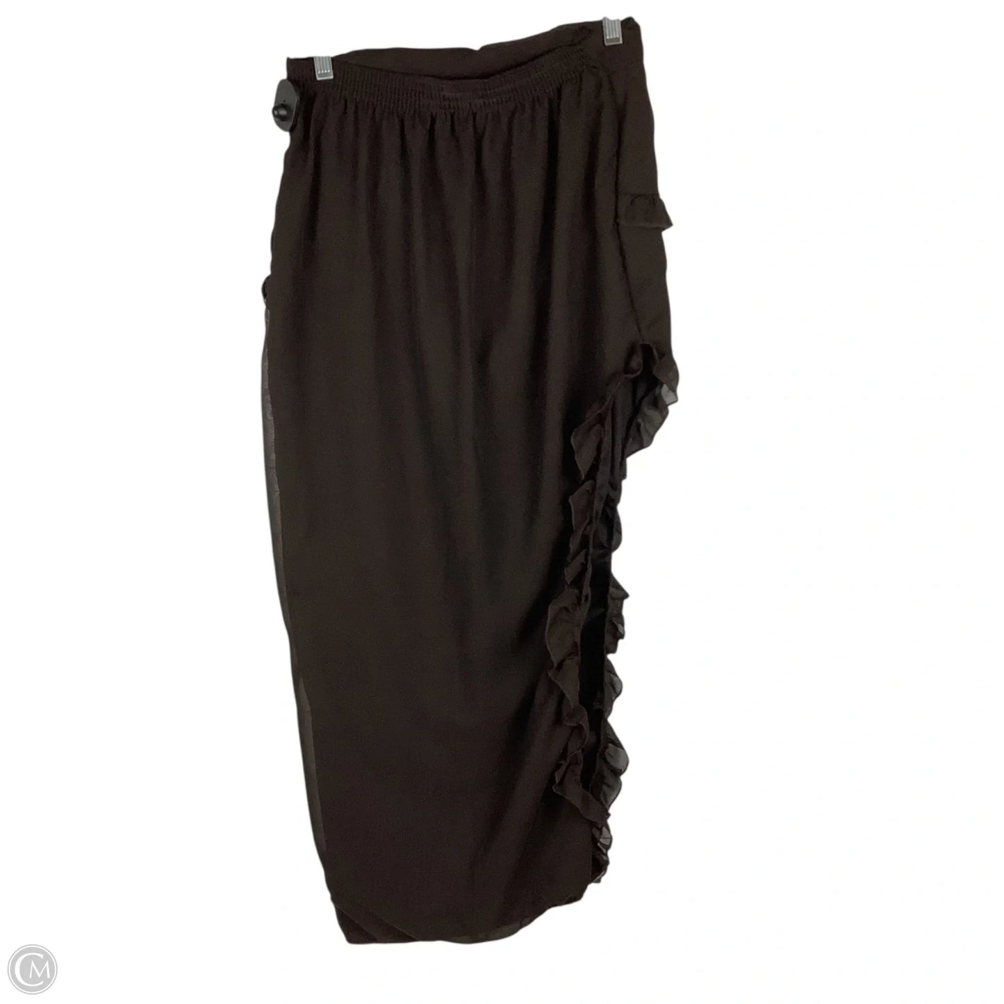 Skirt Maxi By Pretty Little Thing In Brown, Size: 10