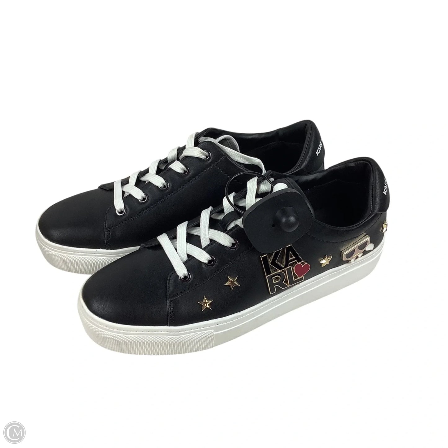 Shoes Designer By Karl Lagerfeld In Black, Size: 8.5