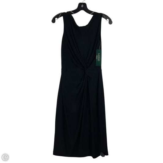 Dress Party Midi By Lauren By Ralph Lauren In Black, Size: 4