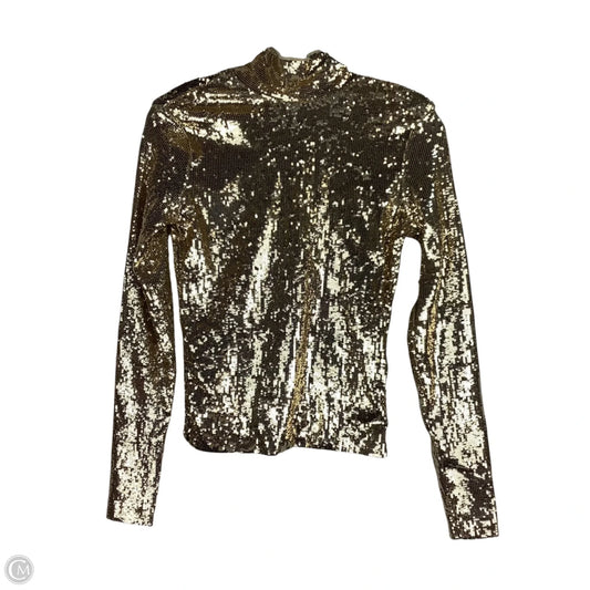 Top Long Sleeve By Polo Ralph Lauren In Gold, Size: S