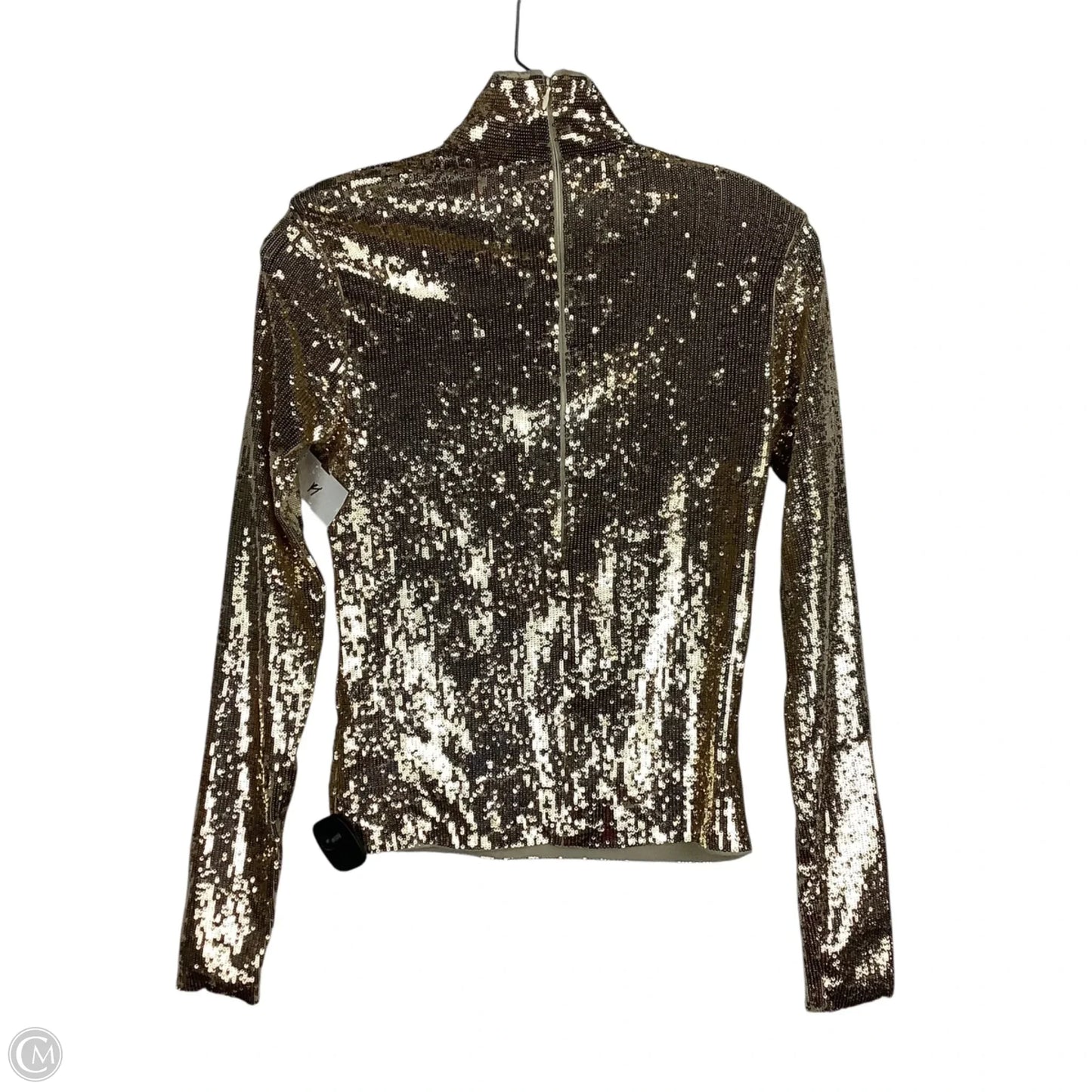 Top Long Sleeve By Polo Ralph Lauren In Gold, Size: S