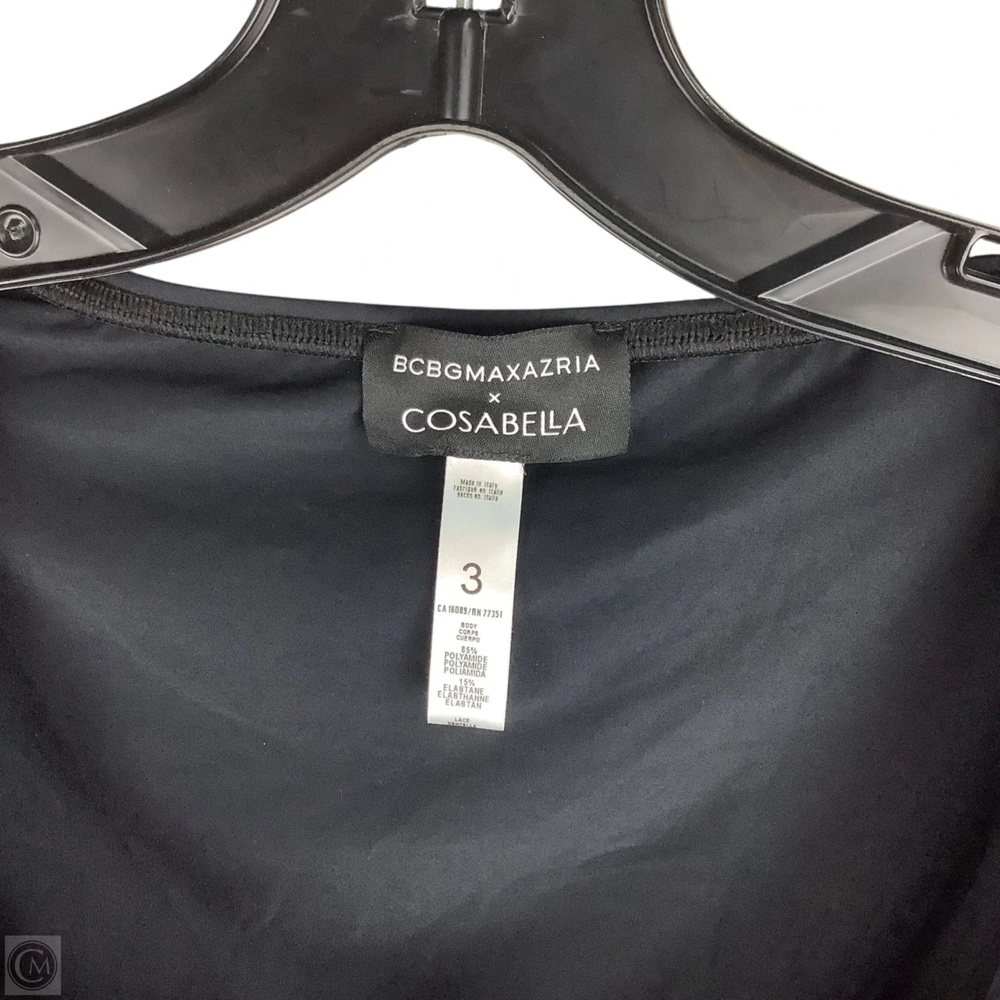 Bodysuit By Bcbgmaxazria In Black, Size: Est. M (brand size 3