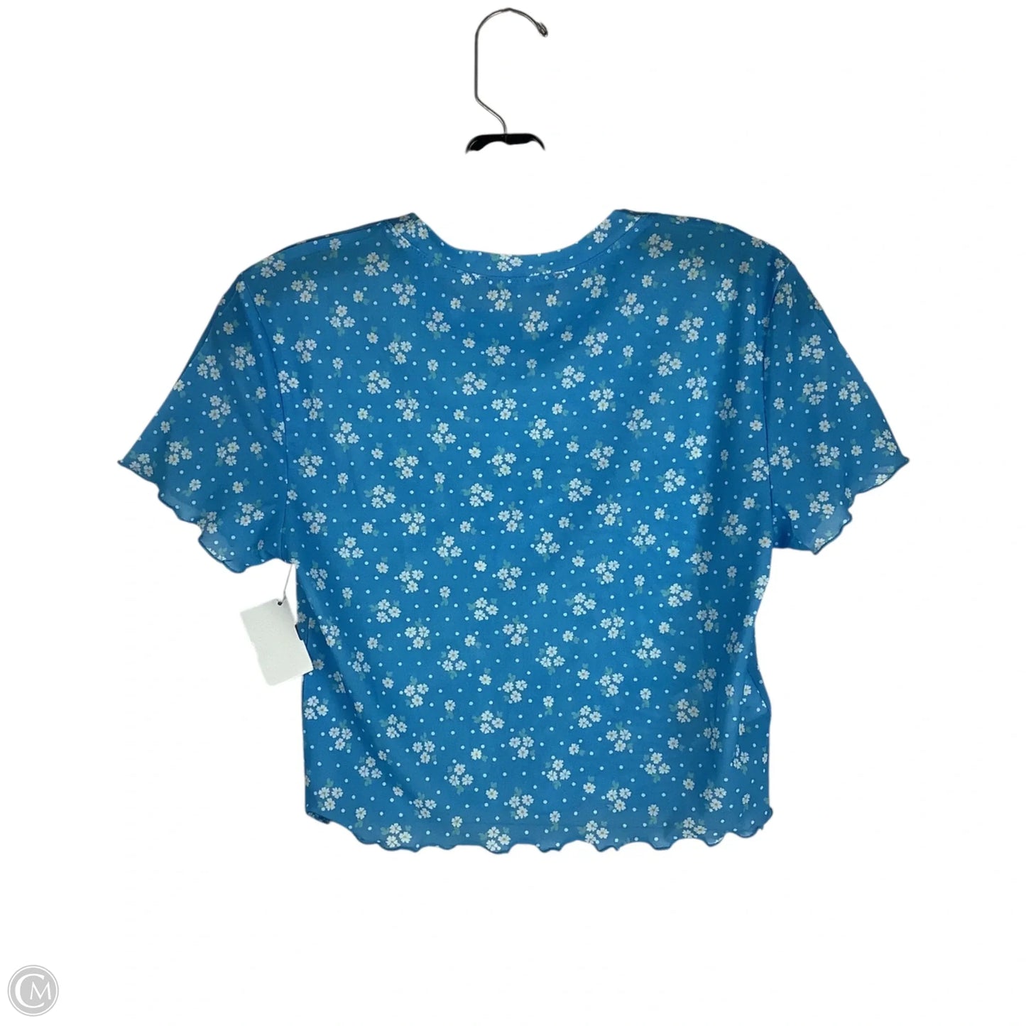 Top Short Sleeve By Bcbgeneration In Blue, Size: M