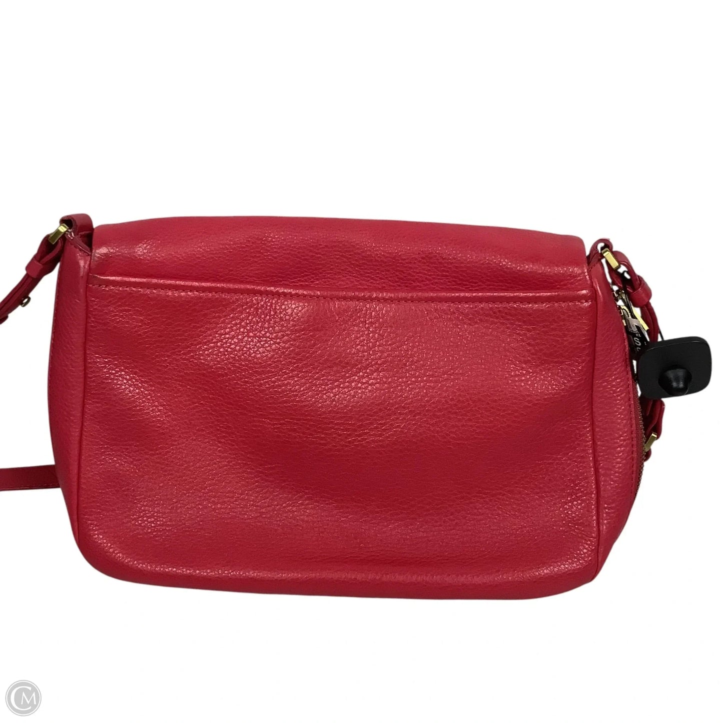 Handbag Leather By Fossil, Size: Medium