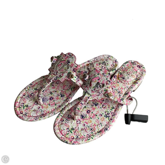 Sandals Flip Flops By Crown And Ivy In Multi-colored, Size: 6.5