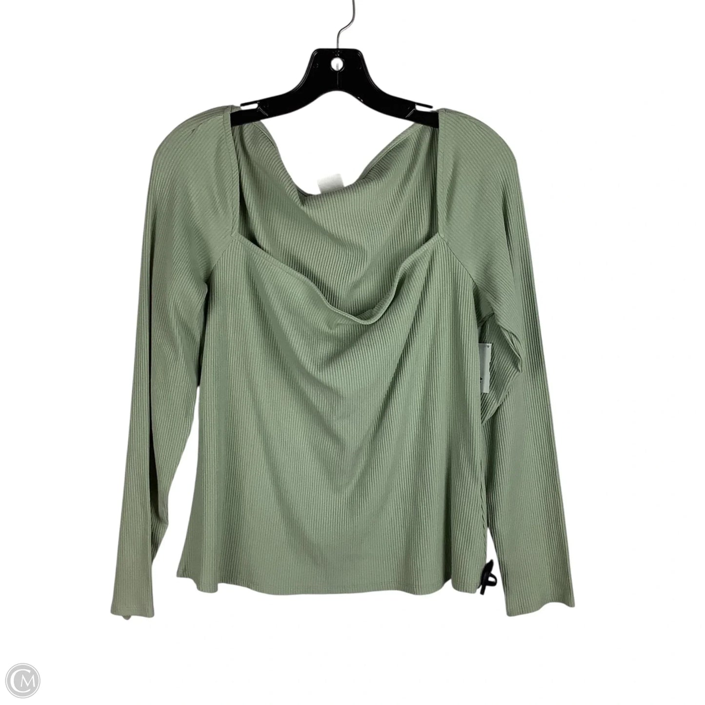 Top Long Sleeve By H&m In Green, Size: Xl