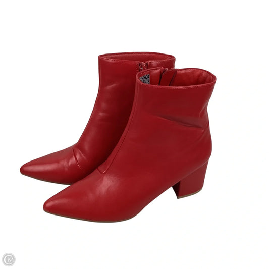 Boots Ankle Heels By Sugar In Red, Size: 6.5