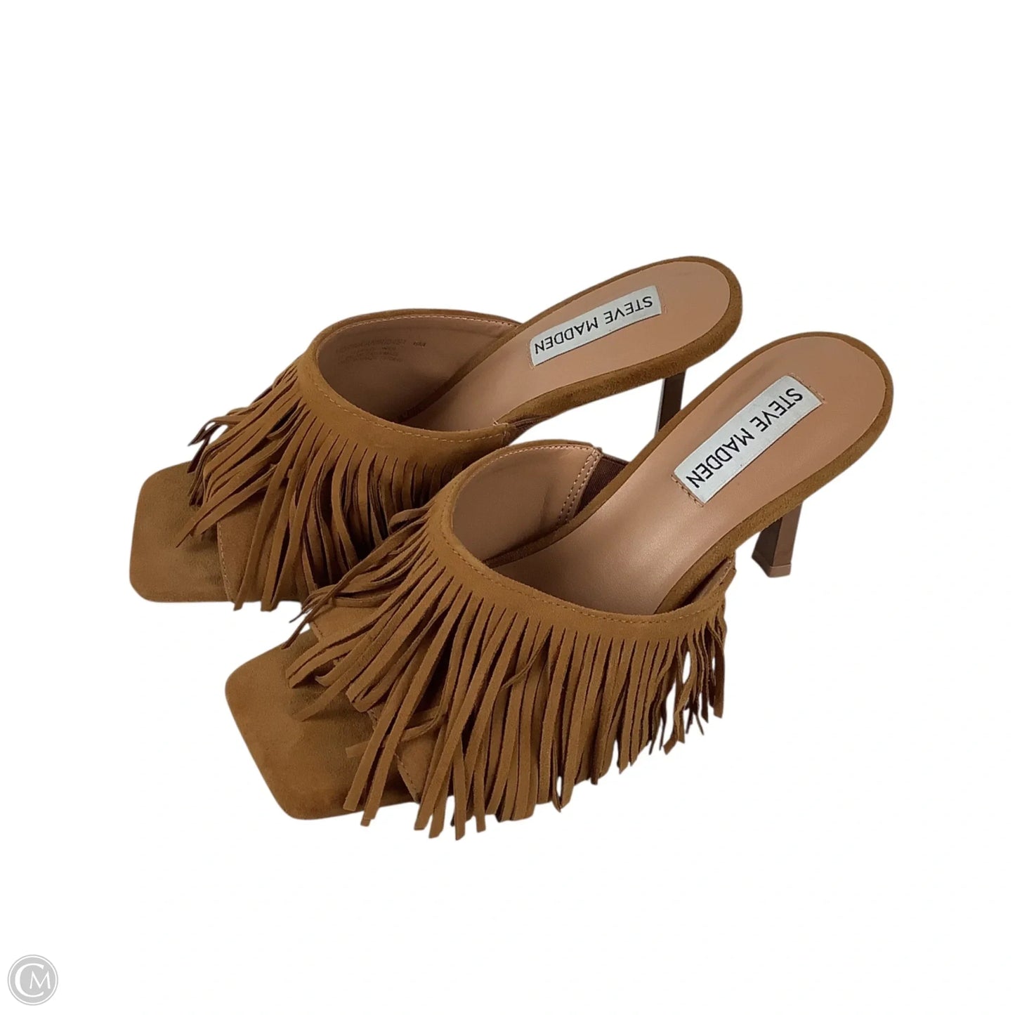 Sandals Heels Stiletto By Steve Madden In Brown, Size: 6