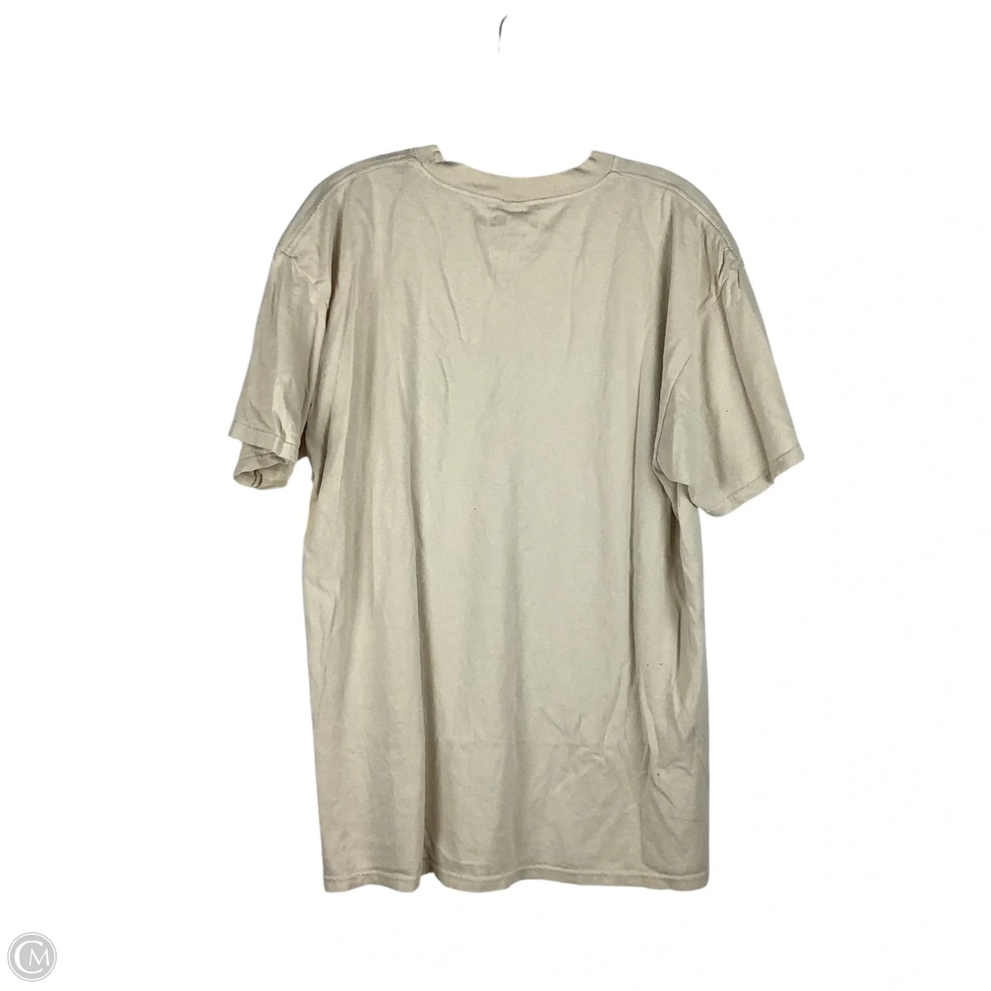 Top Short Sleeve By Fashion Nova In Cream, Size: M