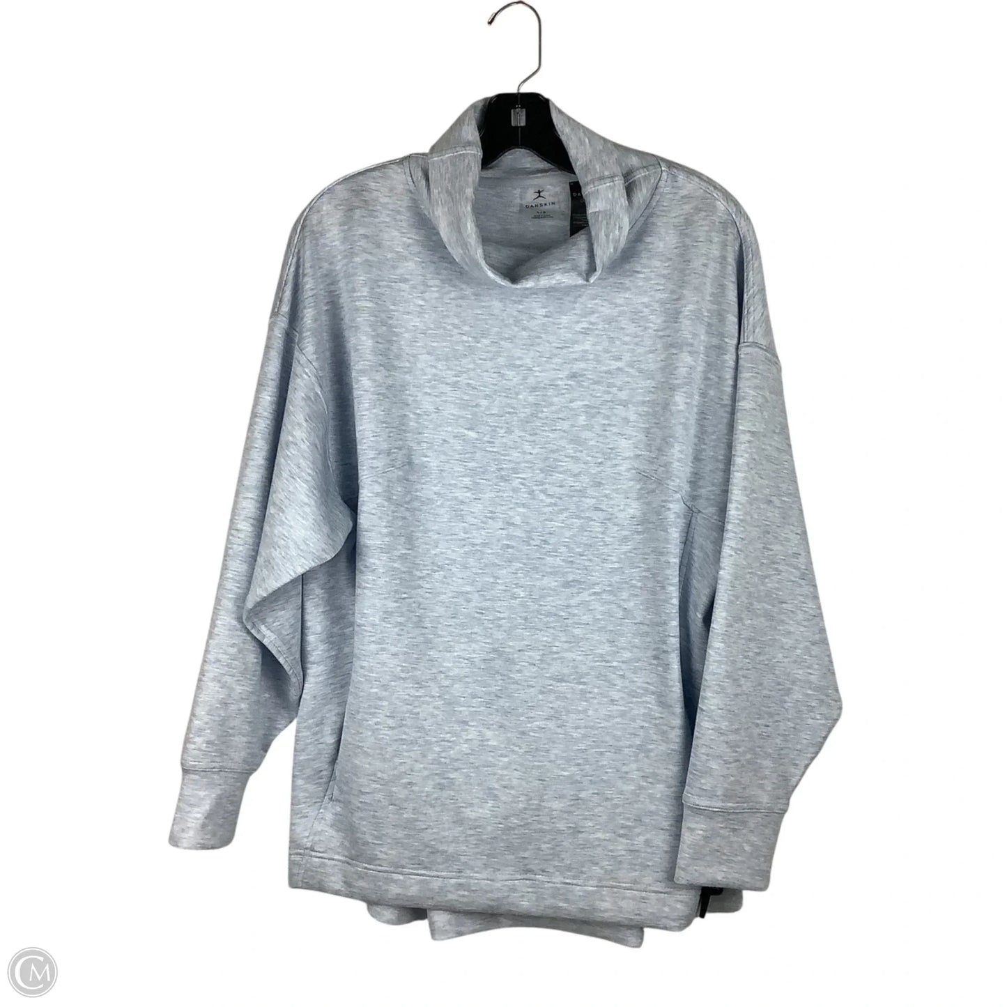 Athletic Sweatshirt Collar By Danskin In Blue, Size: L