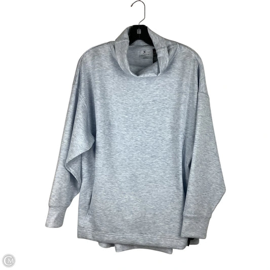 Athletic Sweatshirt Collar By Danskin In Blue, Size: L