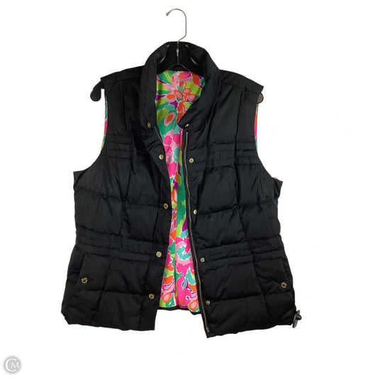 Vest Designer By Lilly Pulitzer In Black, Size: Est. M/L